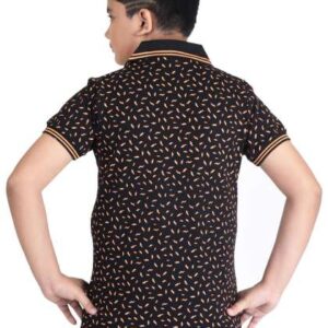 Clothe Funn Boys Conversational Printed Polo Colla