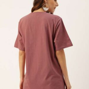 DILLINGER Women Rose Printed Longline Oversized Co