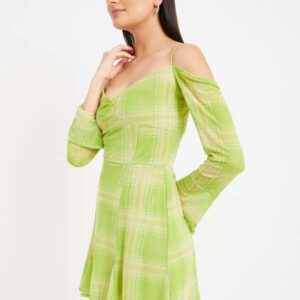 DRAPE AND DAZZLE Printed Fit  Flare Mini Dress