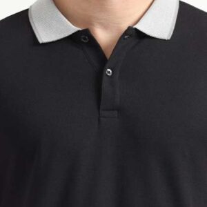 ECOLINE Clothing Men Polo Collar Bio Finish Appliq