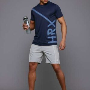 HRX by Hrithik Roshan Brand Logo Print RapidDry Tr