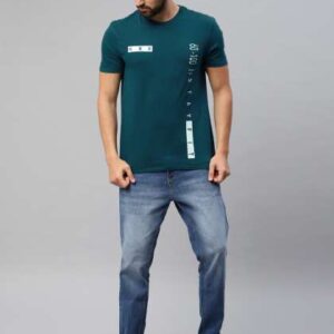 HRX by Hrithik Roshan Men Teal Blue Printed Athlei