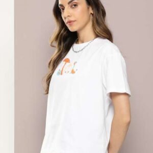 Kook N Keech Typography Printed DropShoulder Sleev