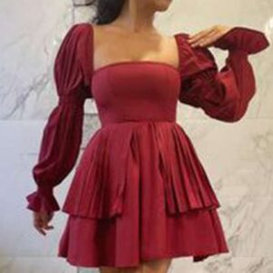Lea Clothing Co Women OffShoulder Puff Sleeve Crep
