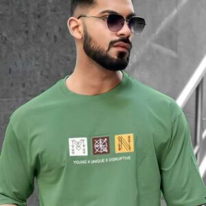 Maniac Men Typography Printed Round Neck Pure Cott