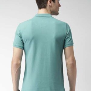 Mast  Harbour Men Teal Blue Polo Cotton Pure Cotto