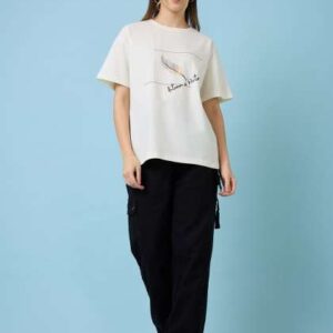 Mast  Harbour Women Printed Pockets Tshirt