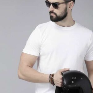 Roadster Men Pure Cotton Round Neck Tshirt