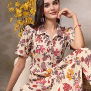Stylum Women Tropical Print Fit  Flare Maxi Dress