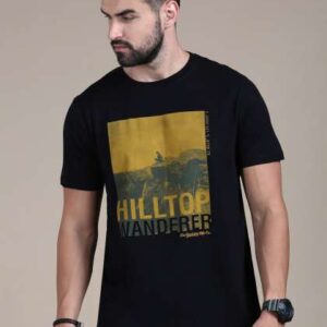 The Roadster Lifestyle Co Black Graphic Printed Co