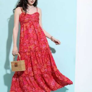Tokyo Talkies Women Floral Printed Gathered Or Ple