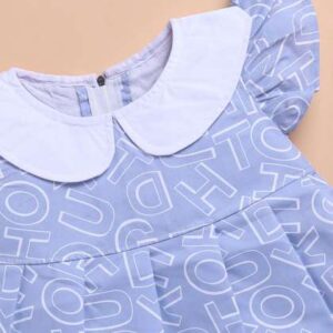 Toonyport Girl Printed Peter Pan Collar Fit  Flare