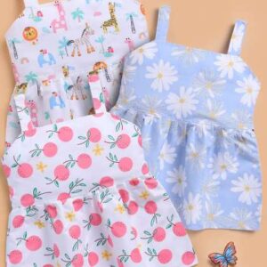 Toonyport KidsGirls Floral Print Fit  Flare Dress