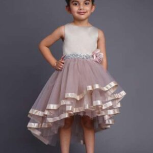 Toy Balloon kids Girls Round Neck Floral Applique